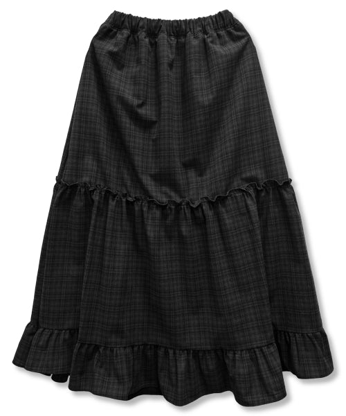 TEE SKIRT LONG - 2 COLORS BLACK