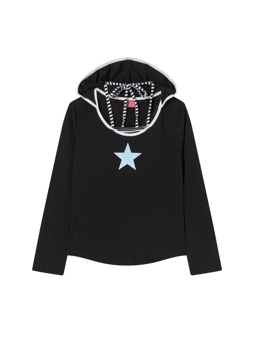 STRING TIED L/S BLACK - 2 COLORS