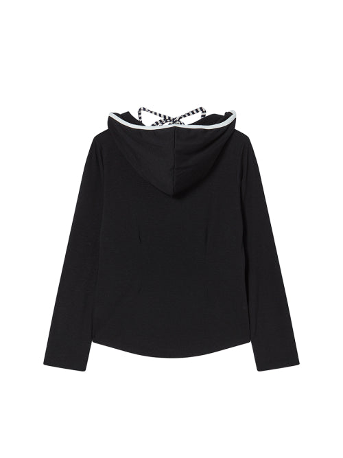 STRING TIED L/S BLACK - 2 COLORS