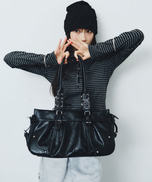 NOX SHOULDER BAG - 3 COLORS BLACK