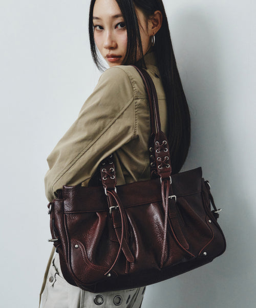NOX SHOULDER BAG - 3 COLORS BURGUNDY