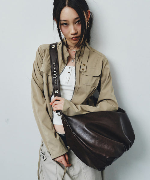 ORIN SHOULDER BAG - 3 COLORS DARK BROWN