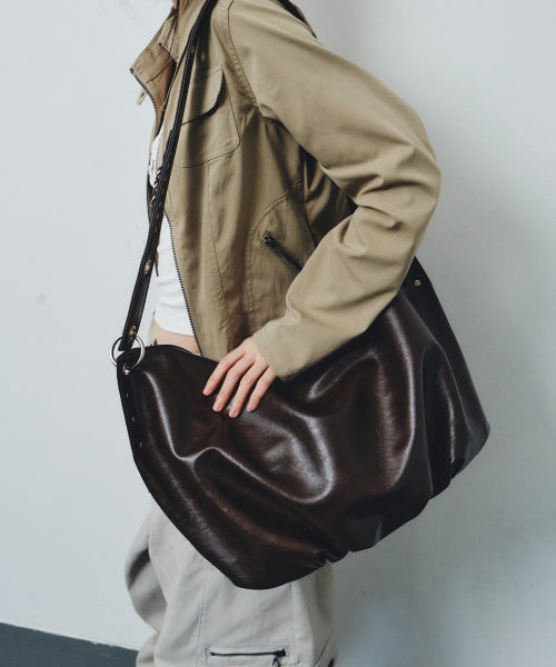 ORIN SHOULDER BAG - 3 COLORS DARK BROWN