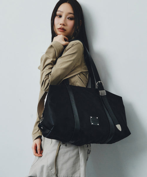 KAIA SHOULDER BAG - 3 COLORS NYLON BLACK