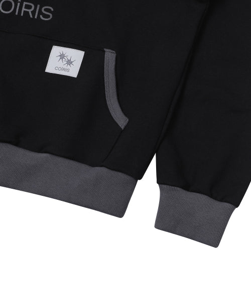 SOLUNA CONTRAST HOODIE TEE - 2 COLORS BLACK