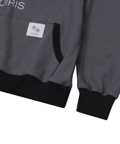 SOLUNA CONTRAST HOODIE TEE - 2 COLORS BLACK