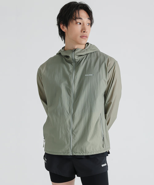 PACKABLE RUNNING WINDBREAKER JACKET KHAKI