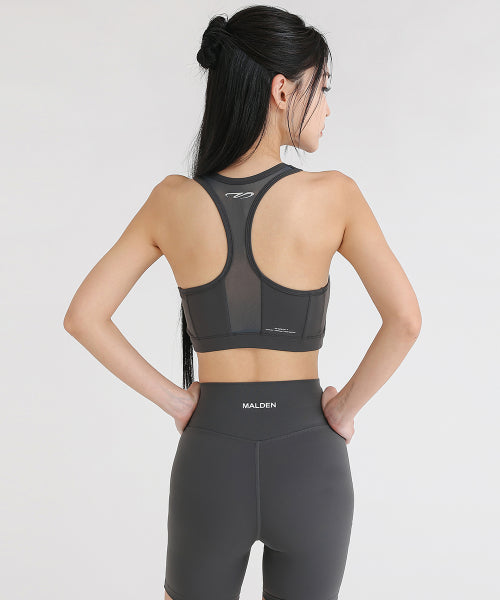 HIGH STRETCH RUNNING BRA TOP BLACK