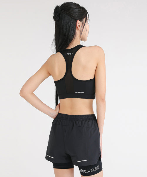HIGH STRETCH RUNNING BRA TOP BLACK