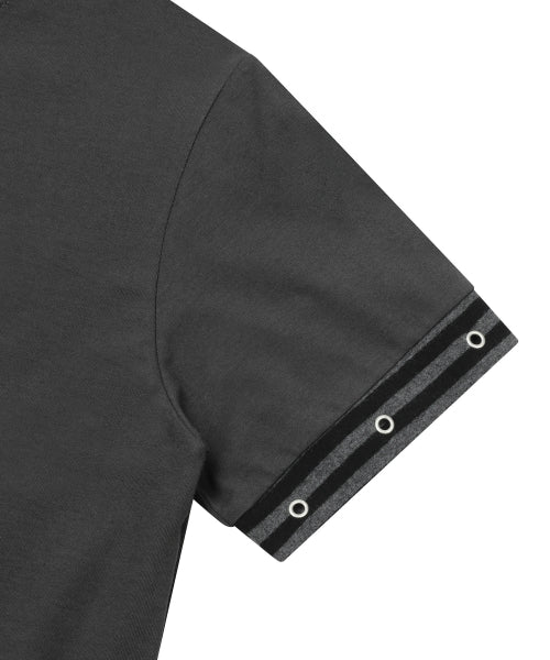 STRIPE SHORT SLEEVE TEE - 2 COLORS CHARCOAL
