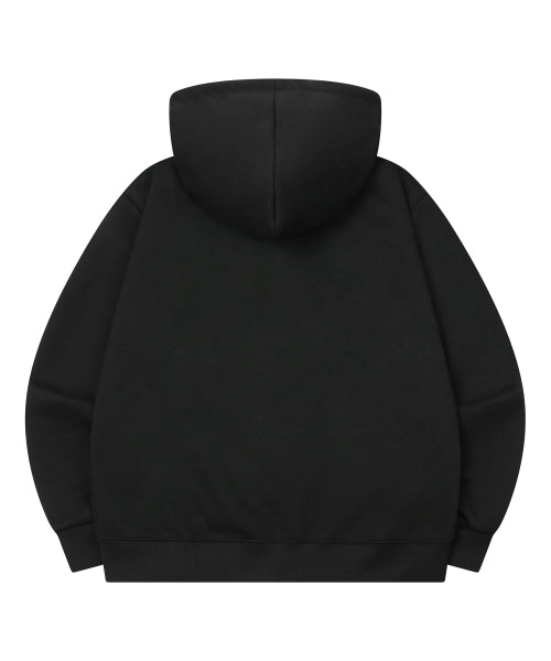 TEE LOGO HOODIE UNISEX BLACK