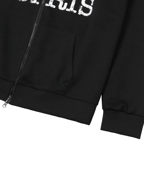 TEE LOGO HOODIE UNISEX BLACK