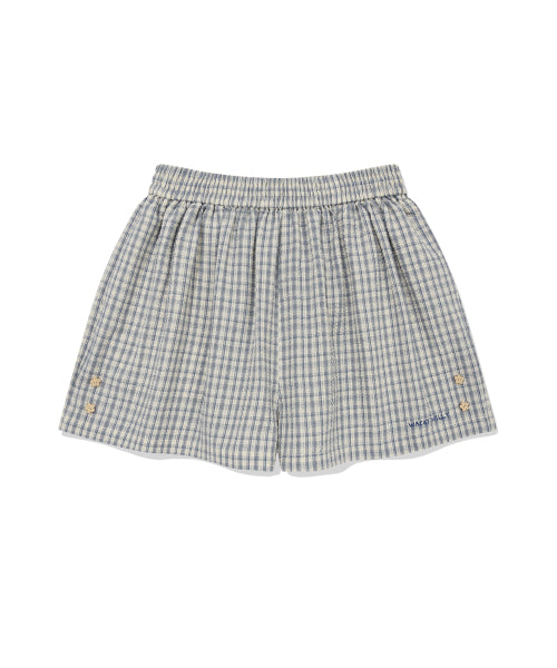 CHECK SEERSUCKER SHORTS #GISELLE同款! CREAM