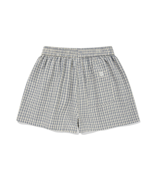 CHECK SEERSUCKER SHORTS #GISELLE同款! CREAM