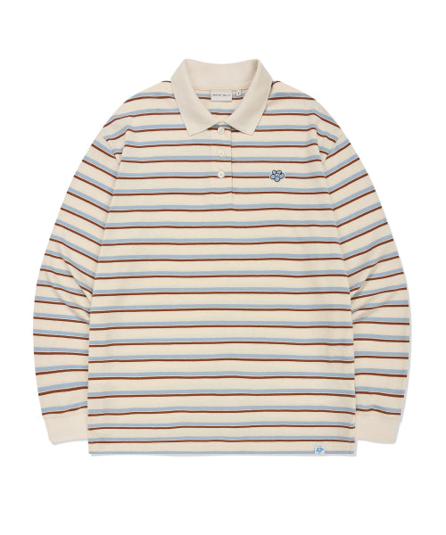 RUGBY STRIPE LONG SLEEVE #GISELLE同款! - 2 COLORS SKY BLUE