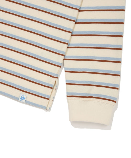 RUGBY STRIPE LONG SLEEVE #GISELLE同款! - 2 COLORS SKY BLUE