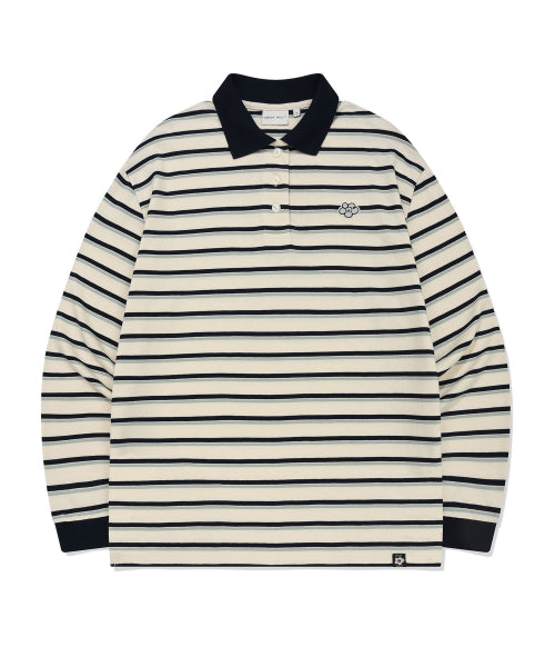 RUGBY STRIPE LONG SLEEVE #GISELLE同款! - 2 COLORS NAVY