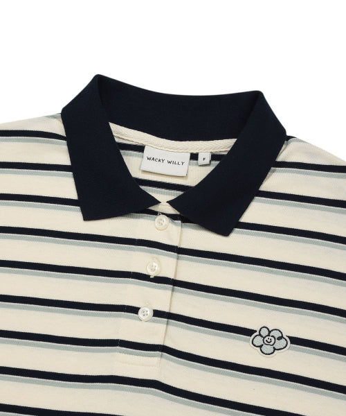 RUGBY STRIPE LONG SLEEVE #GISELLE同款! - 2 COLORS NAVY
