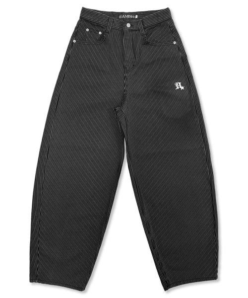 TEE STRIPE PANTS - 2 COLORS BLACK