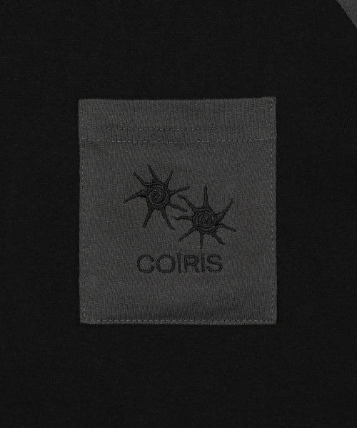CONTRAST LONG SLEEVE TEE - 2 COLORS BLACK