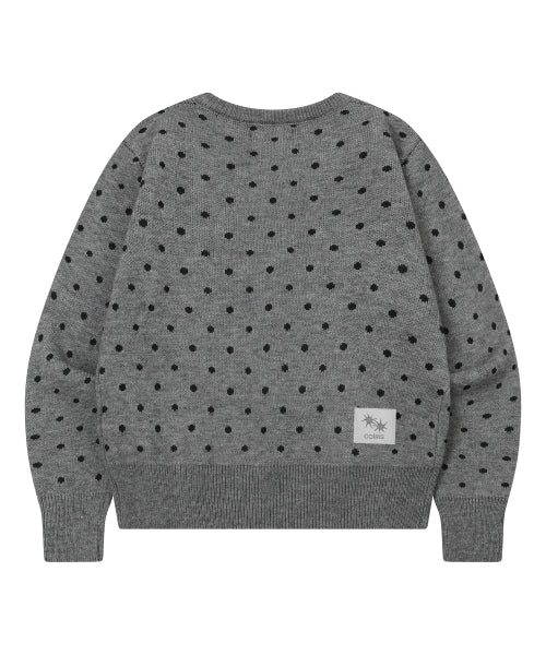 DOT KNIT CARDIGAN - 2 COLORS BLACK