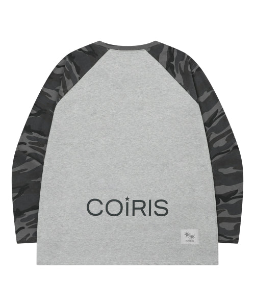CONTRAST LONG SLEEVE TEE GREY