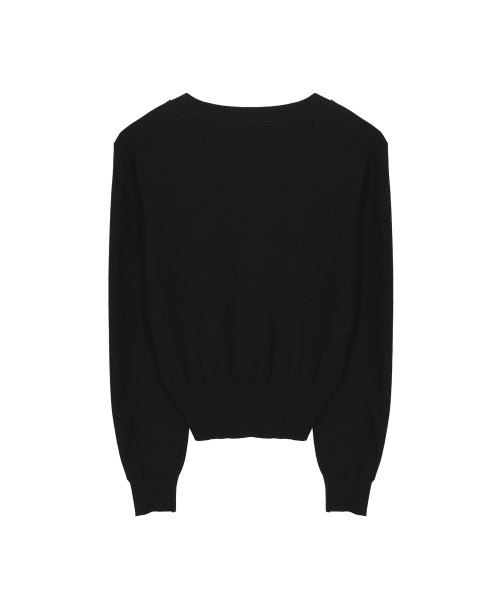 BUTTERFLY PATCH V-NECK CARDIGAN #徐睿知同款! - 3 COLORS AS SHOWN