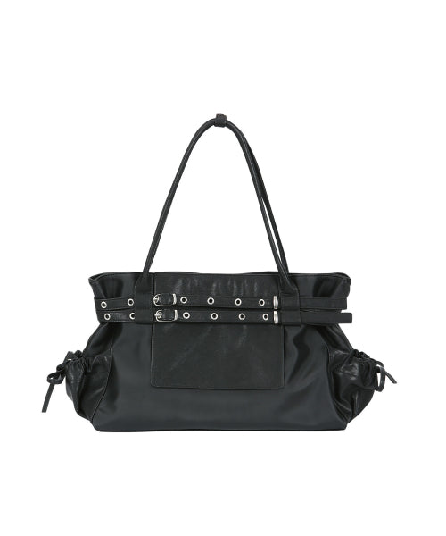 MEDIUM TOWN BELT BAG (NYLON BLACK) BLACK