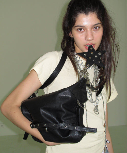 SLOUCHY BAG (PALE PINK) - 4 COLORS BLACK