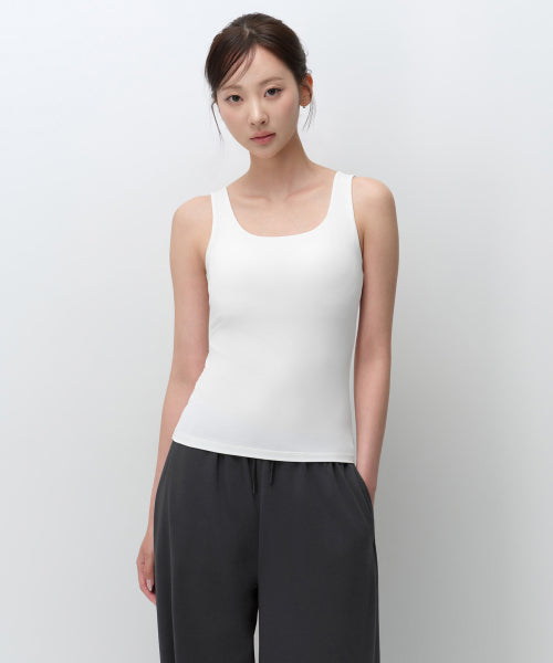 BRA TANK TOP #韓韶禧同款! - 3 COLORS WHITE