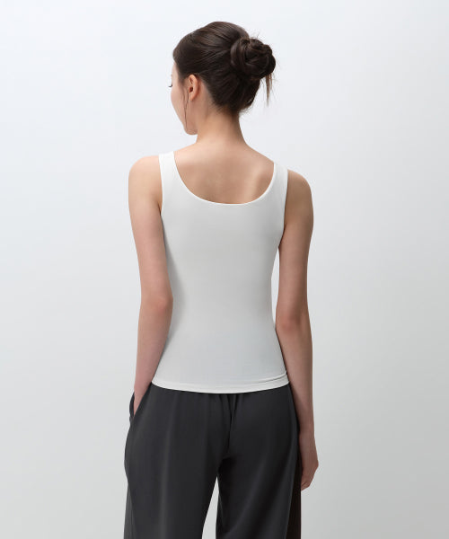 BRA TANK TOP #韓韶禧同款! - 3 COLORS WHITE
