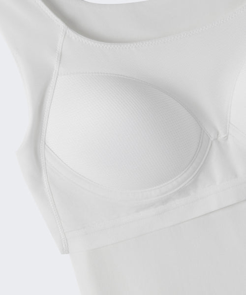 BRA TANK TOP #韓韶禧同款! - 3 COLORS WHITE