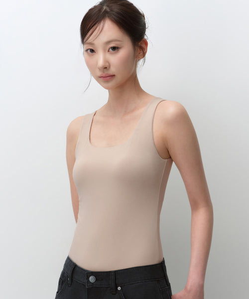BRA TANK TOP #韓韶禧同款! - 3 COLORS BEIGE