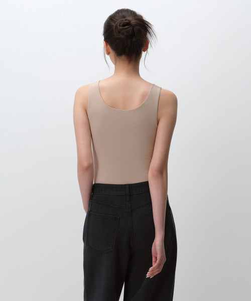 BRA TANK TOP #韓韶禧同款! - 3 COLORS BEIGE