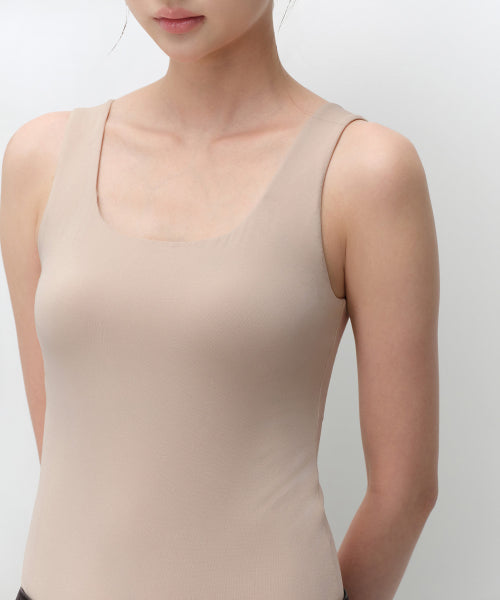 BRA TANK TOP #韓韶禧同款! - 3 COLORS BEIGE