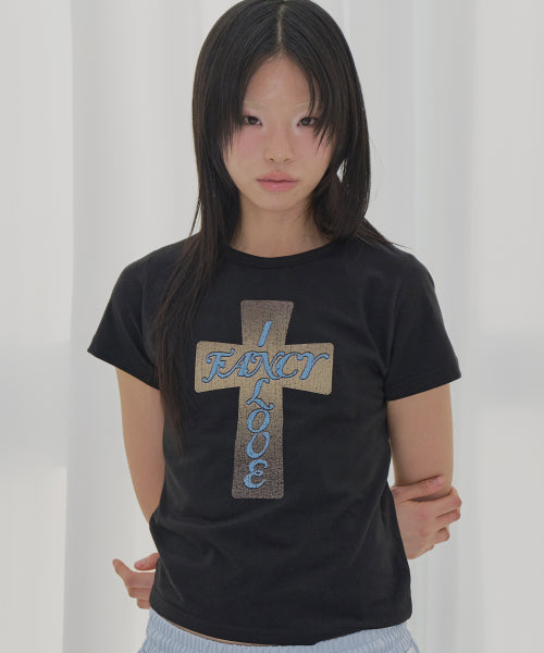 GLOSSY F26QB059 - 2 COLORS BLACK