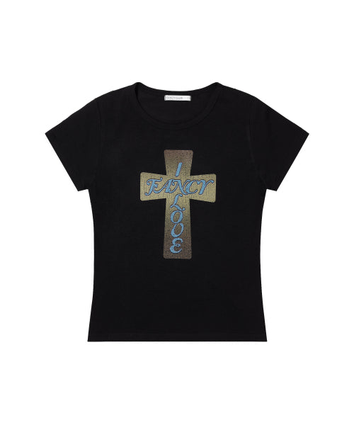 GLOSSY F26QB059 - 2 COLORS BLACK