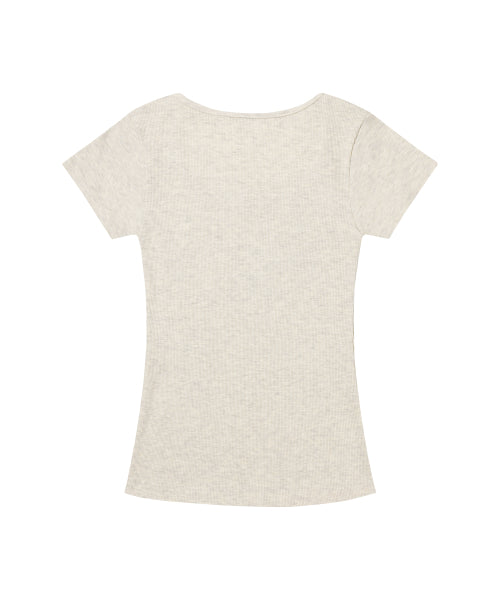 TOP F26QB058 - 2 COLORS OATMEAL