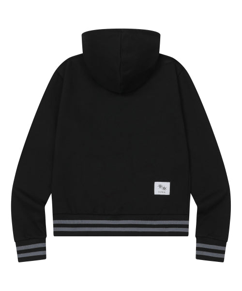 CONTRAST POCKET HOODIE - 2 COLORS BLACK