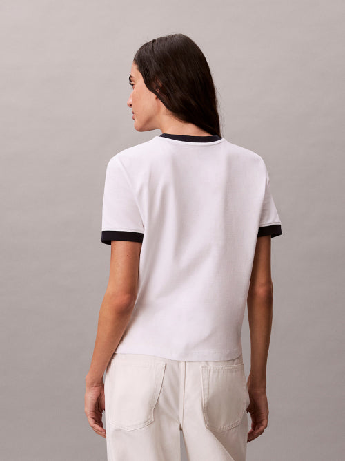 LOGO RINGER T-SHIRT WHITE