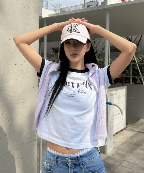 LOGO RINGER T-SHIRT WHITE