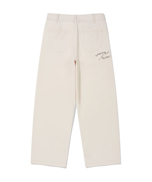 CURVED FIT PANTS #GISELLE同款! - 2 COLORS CREAM