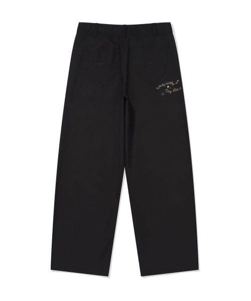 CURVED FIT PANTS #GISELLE同款! - 2 COLORS BLACK