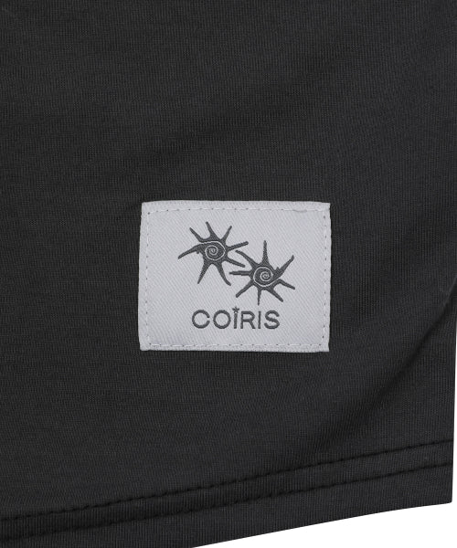 CONTRAST SLIM FIT HOODIE TEE BLACK