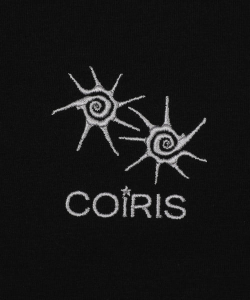 CONTRAST SLIM FIT HOODIE TEE BLACK