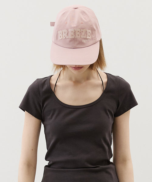 BREEZE APPLIQUE BALL CAP INDIE PINK