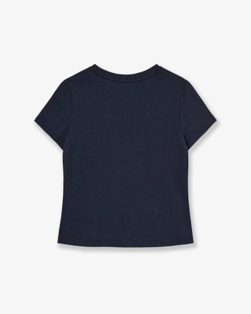 TIK TOK TEE - 2 COLORS NAVY