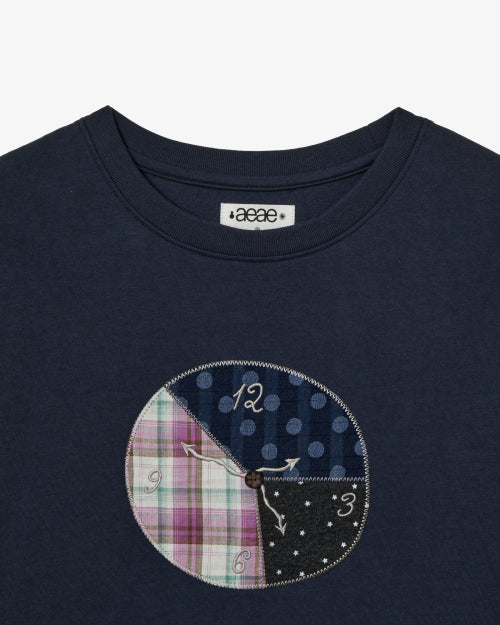 TIK TOK TEE - 2 COLORS NAVY