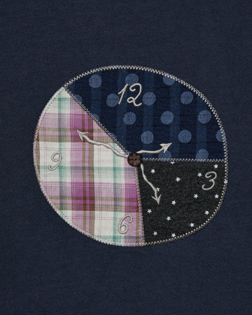 TIK TOK TEE - 2 COLORS NAVY