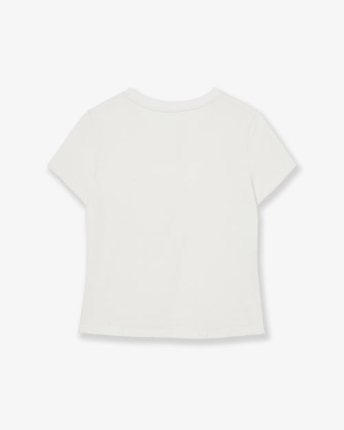 TIK TOK TEE - 2 COLORS WHITE